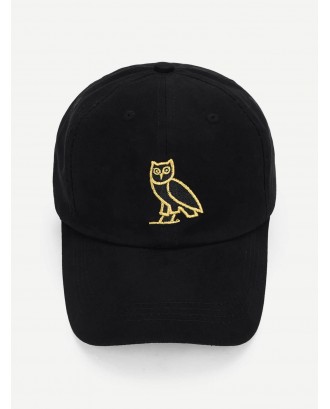 Owl Embroidery Baseball Cap