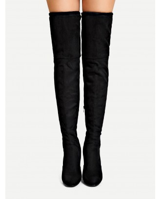 Over The Knee Plain Boots