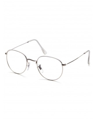 Silver Frame Clear Lens Glasses