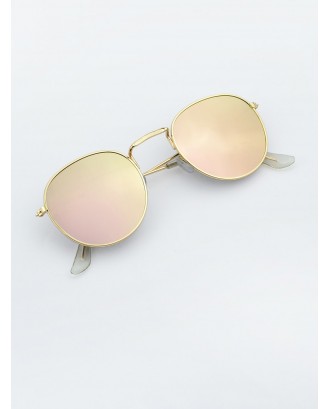 Pink Round Oversized Sunglasses