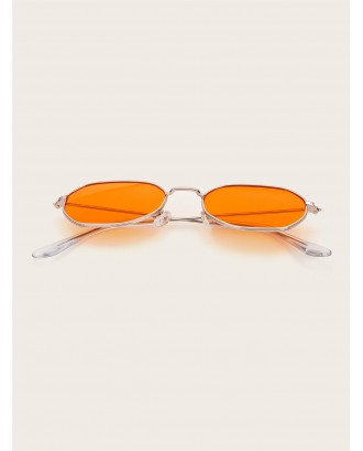 Metal Frame Tinted Lens Sunglasses