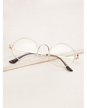 Thin Metal Frame Round Sunglasses