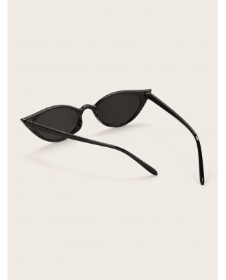 Skinny Frame Cat Eye Sunglasses