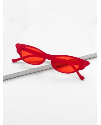 Metal Detail Cat Eye Sunglasses